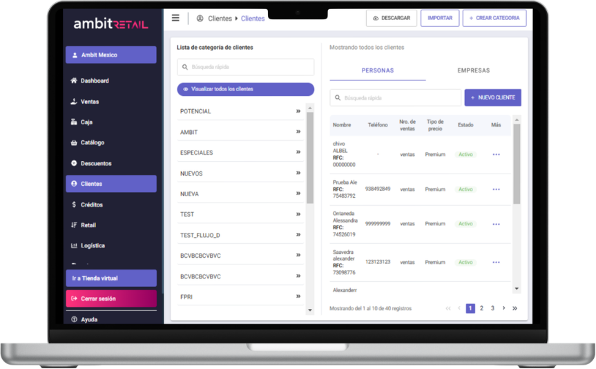 Ambit Retail para tiendas y sucursales