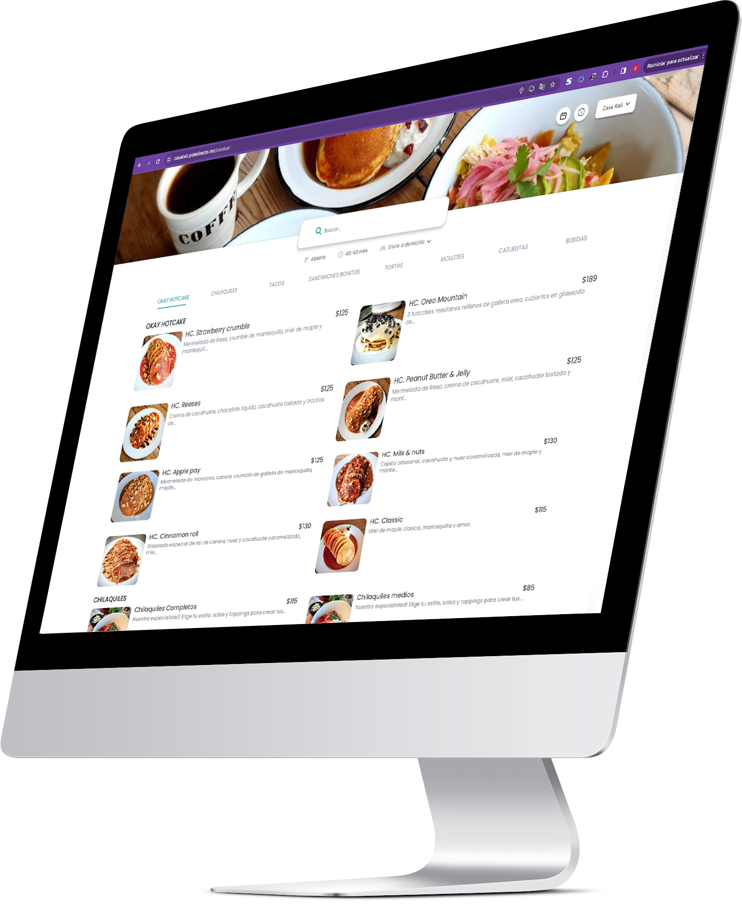Ambit Delivery en laptop