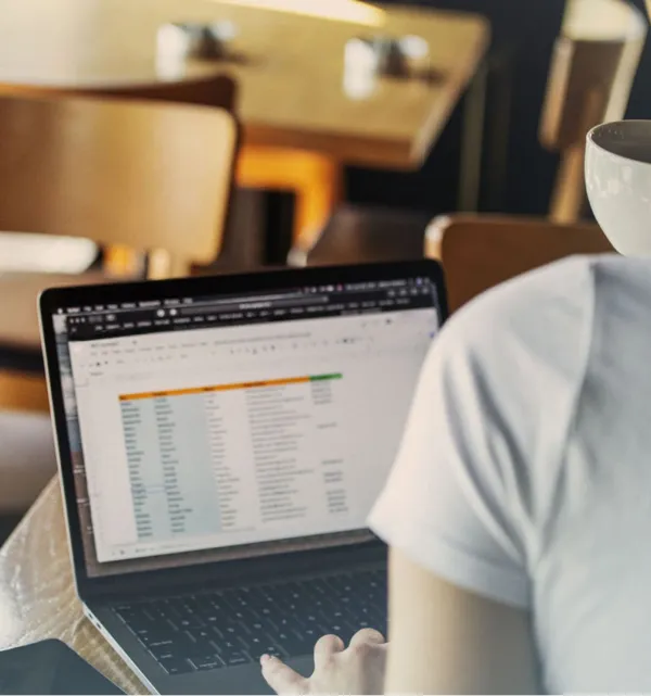 Rate shopping on a laptop