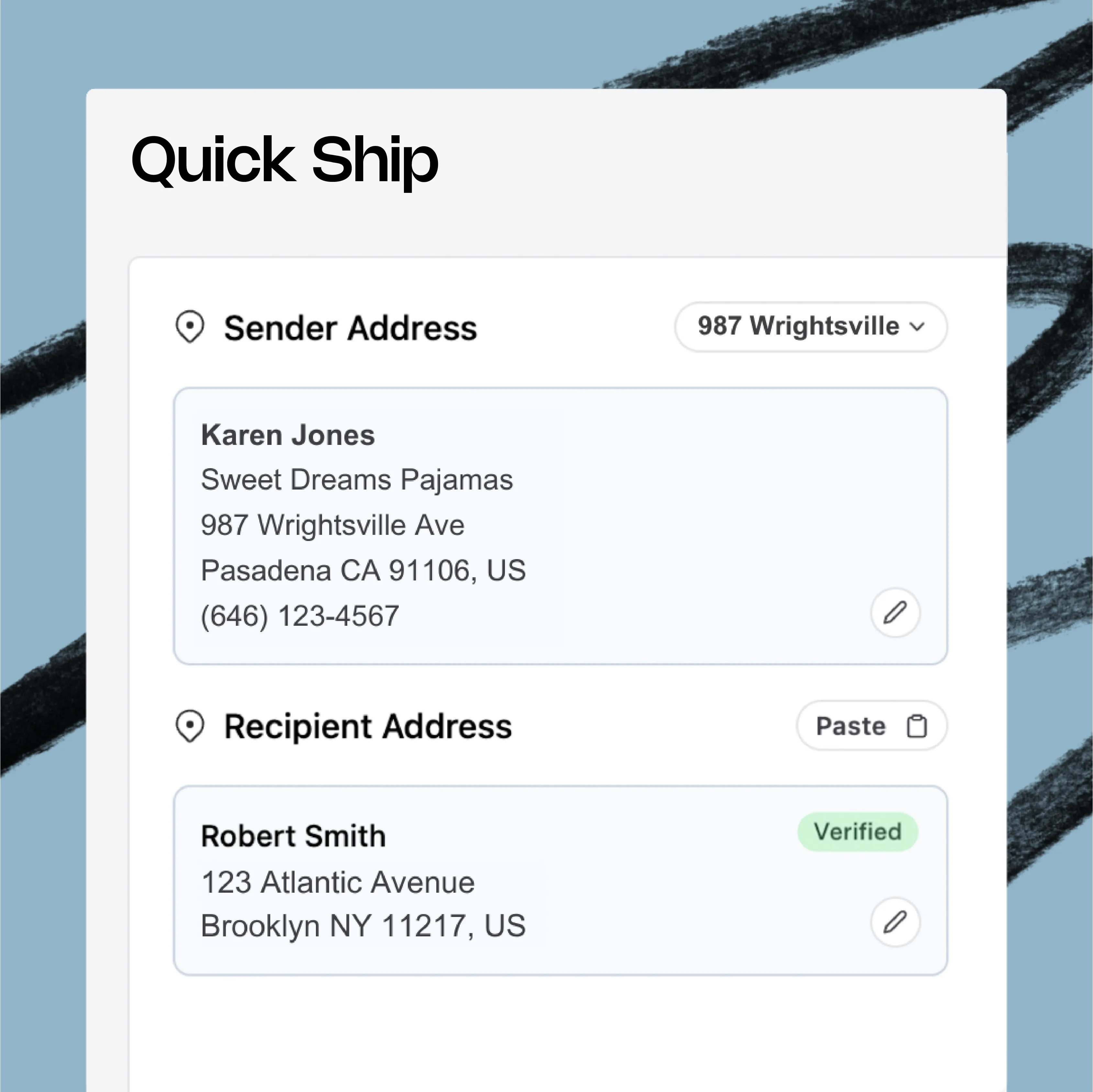Vesyl quickship screenshot