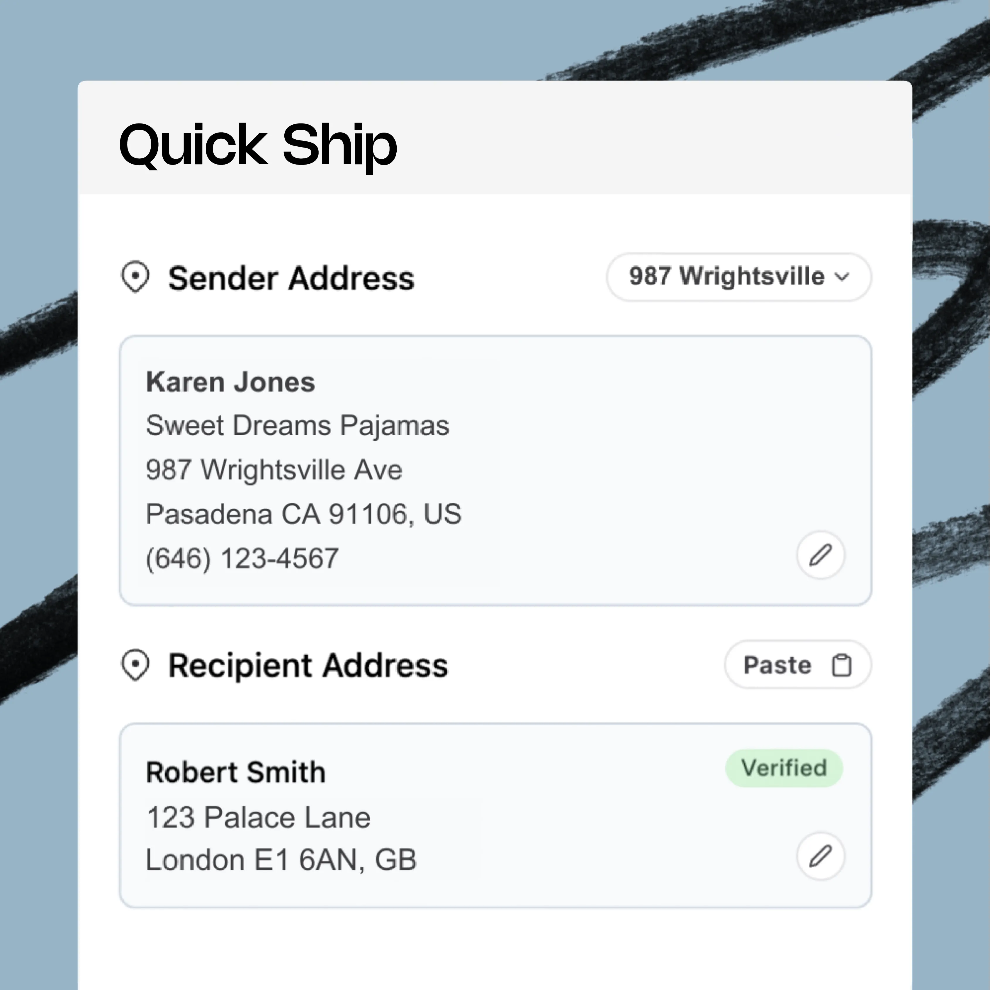 Vesyl quickship screenshot