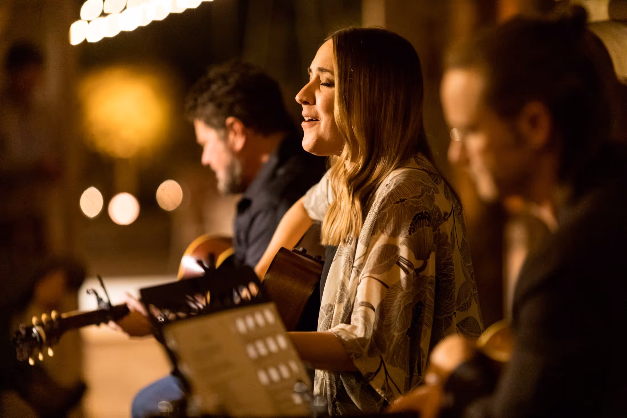 An intimate private event with hit songwriters Lee Thomas Miller, Kelly Archer, and Josh Kear