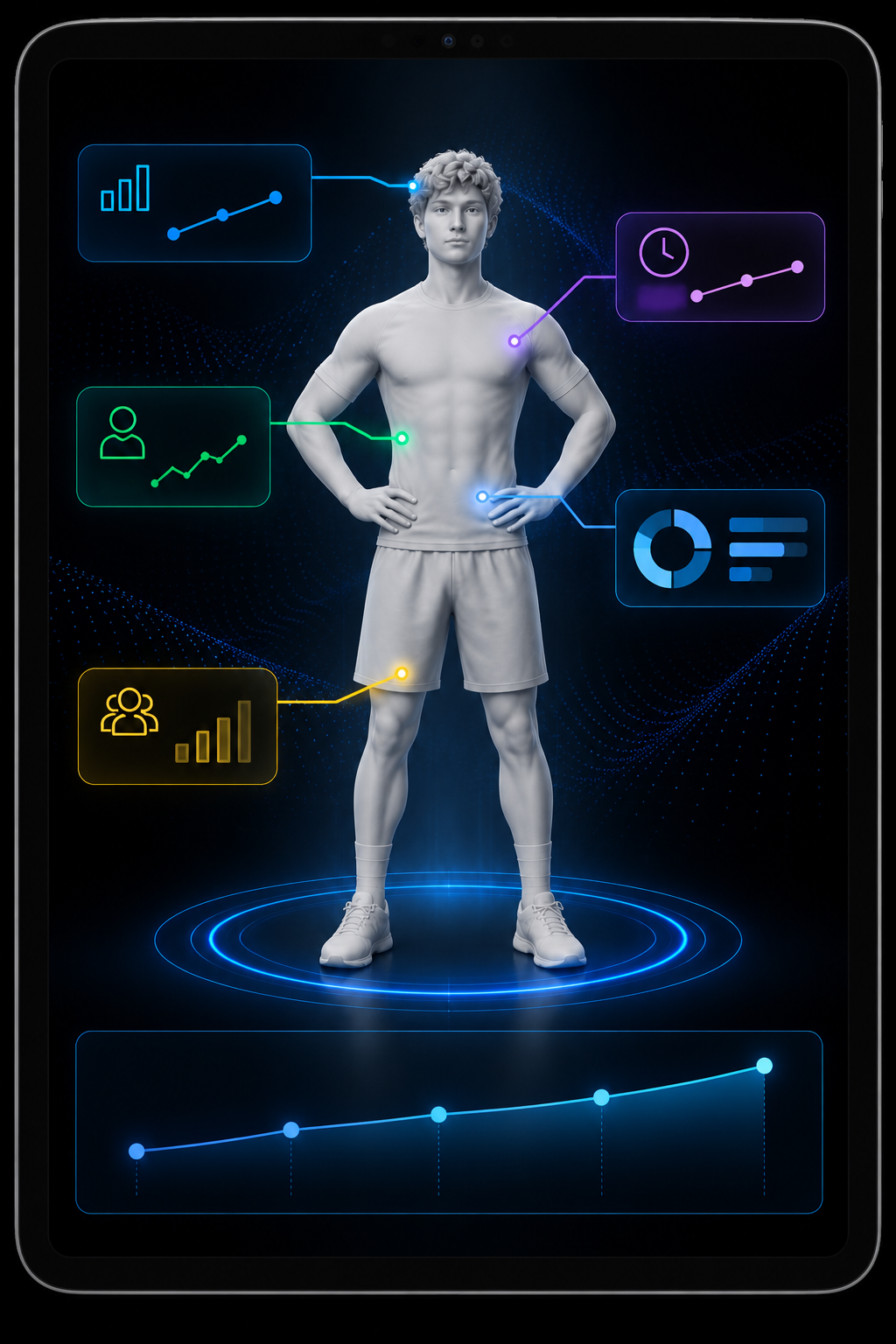 Personalized 3D avatar generated from a Fit:match scan
