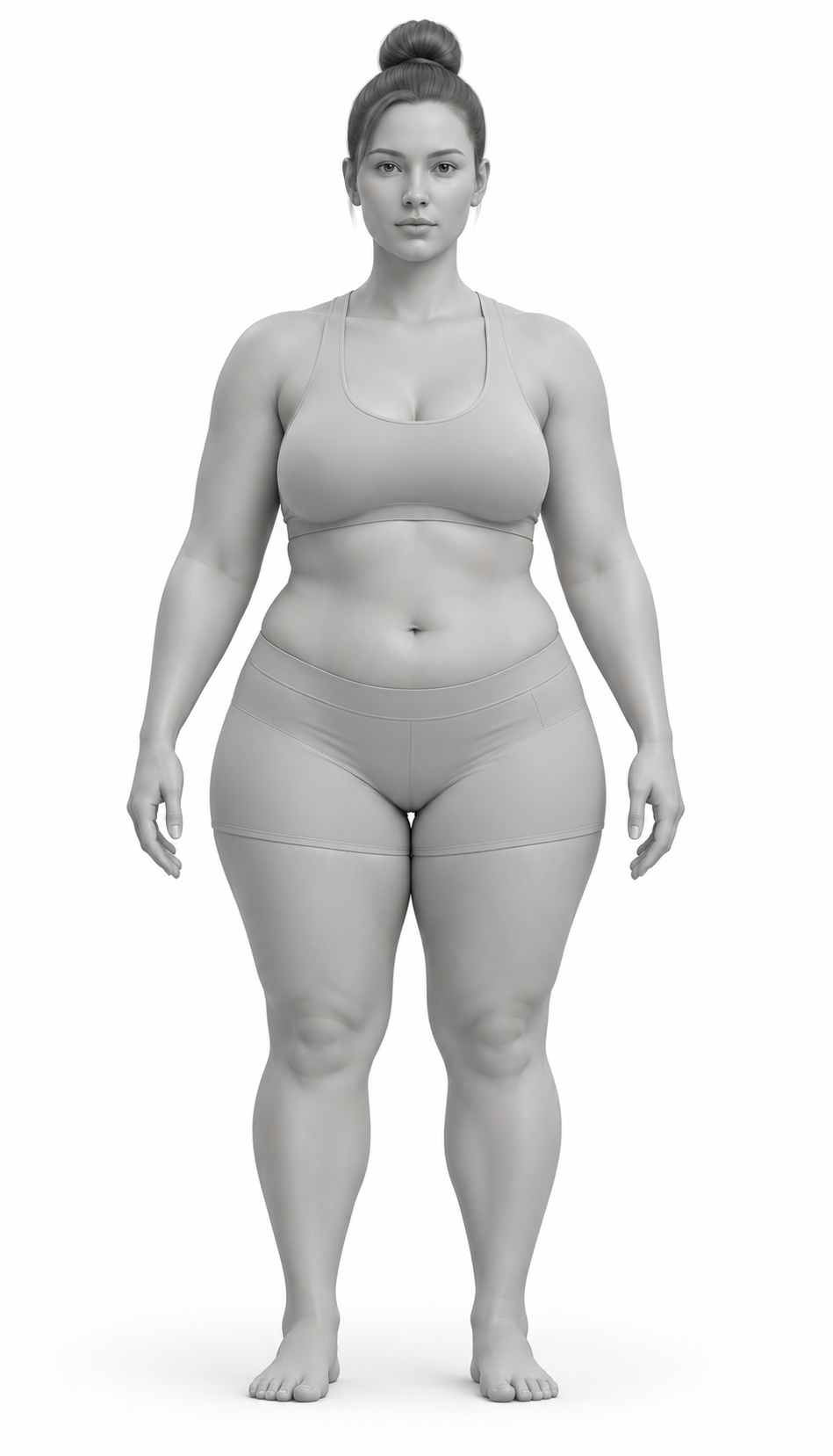 Example QuadraScan 3D body scan at baseline