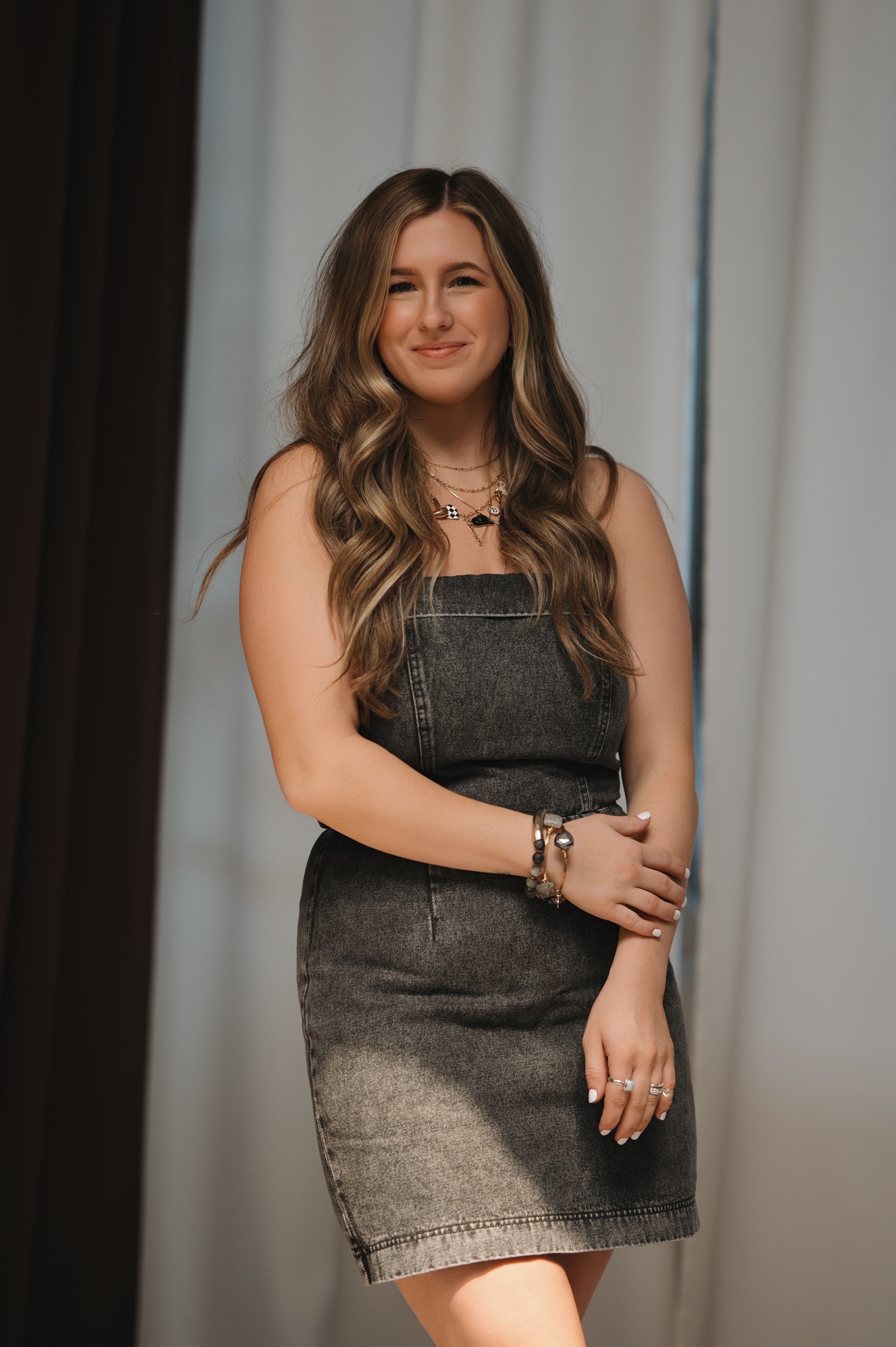 I love being part of the beauty industry because it gives me the opportunity to be creative, connect with people, and help others feel confident. Creating beautiful, customized hair while working with my hands is something I truly love. I specialize in extensions and lived-in color, and my favorite look to create is effortless, beachy waves that enhance your natural beauty and make your hair goals a reality. Building strong client-stylist relationships based on trust is one of the most important parts of my job. I want every appointment to feel fun, relaxing, and confidence-boosting- not just another hair appointment. My goal is for you to leave feeling refreshed, educated about your hair and the products you’re using, and most importantly, feeling like the best version of yourself.
