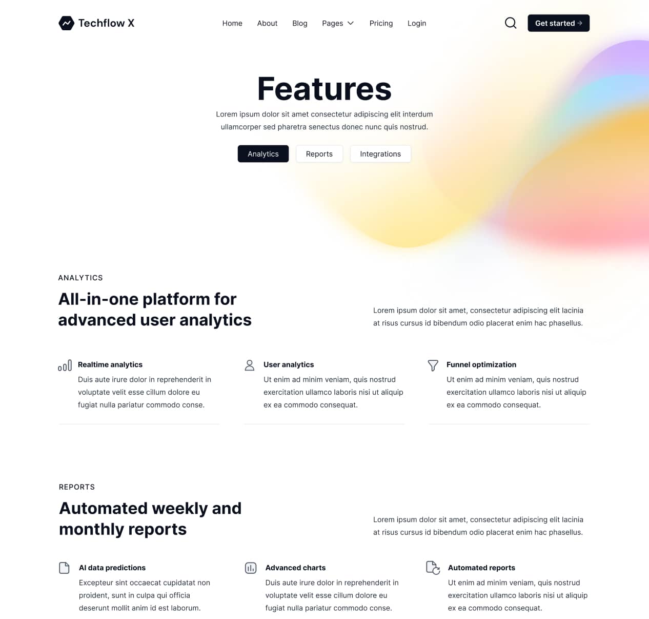 Techflow X - Features V2 Page - Multi-Layout SaaS Webflow Template