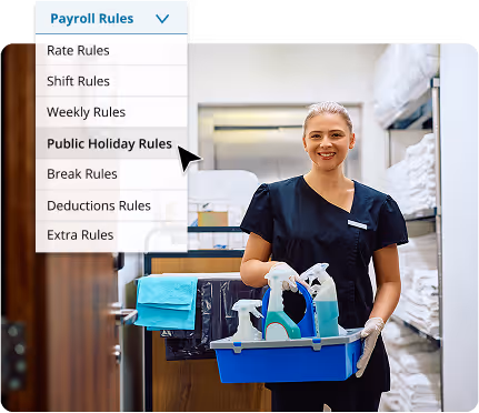 commercial cleaning payroll and scheduling