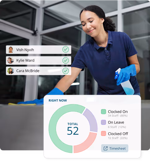 commercial cleaning payroll and scheduling
