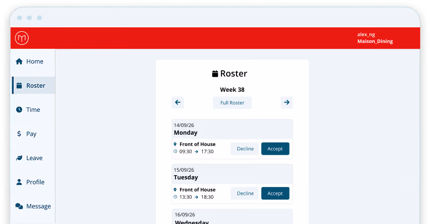 rostering microkeeper