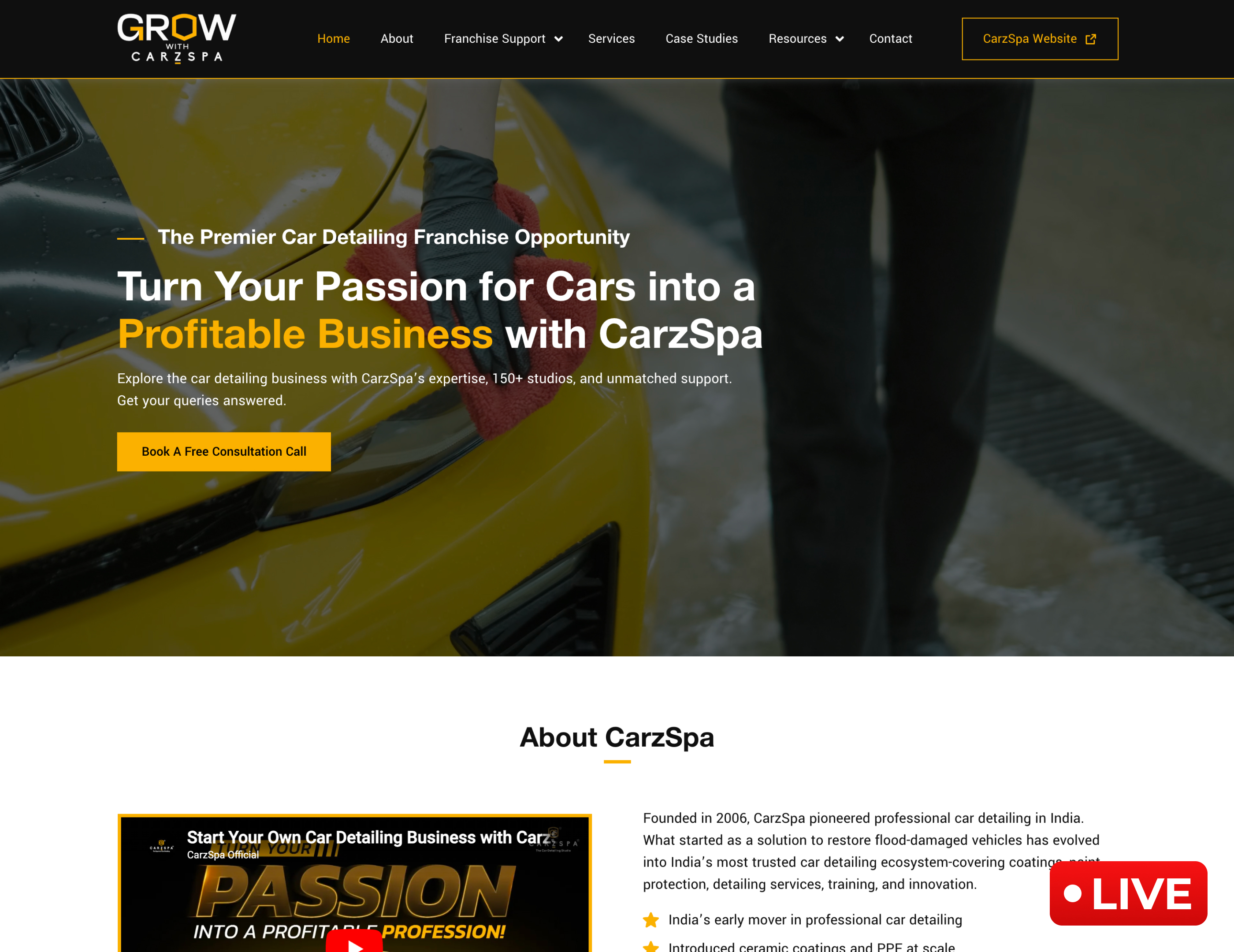 Grow with CarzSpa Cover