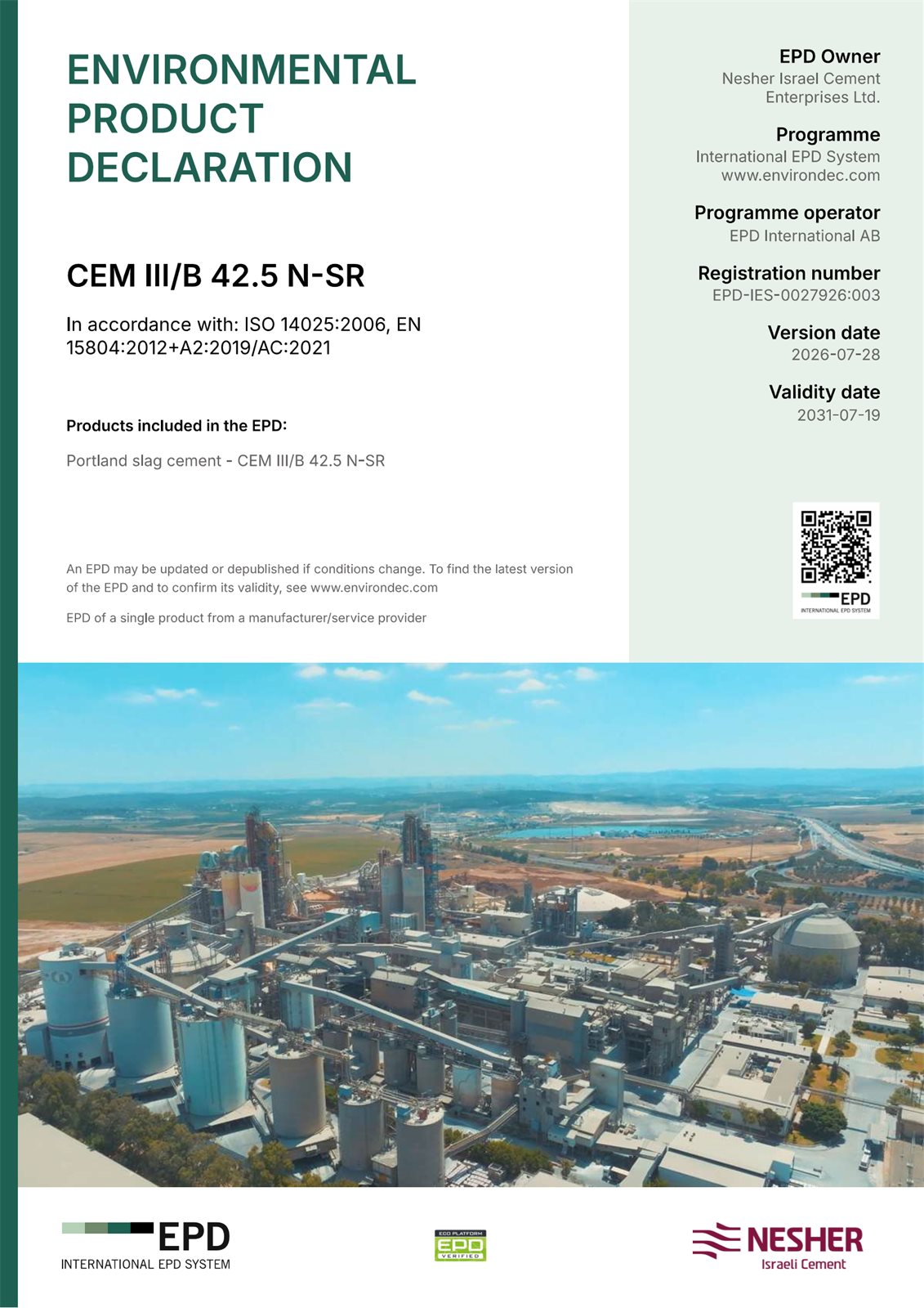 CEM III B 42.5 N-SR