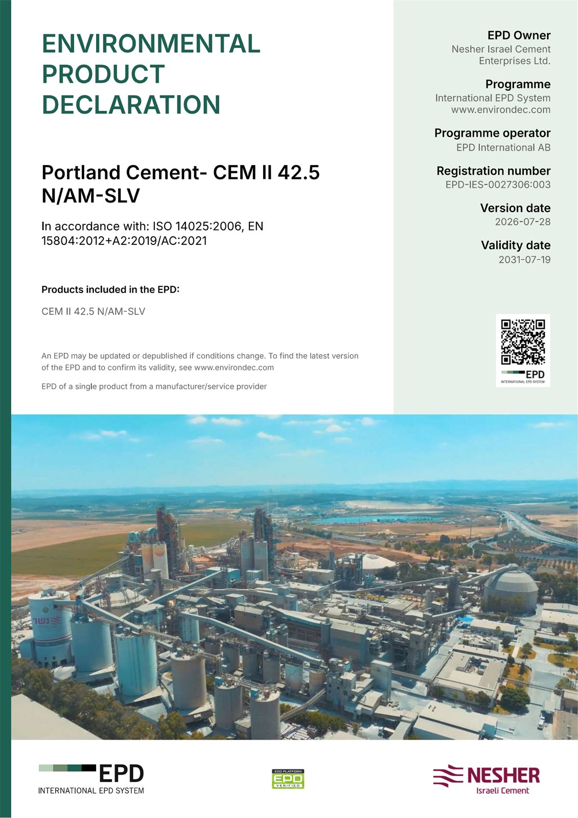 CEM II 42.5N AM-SLV