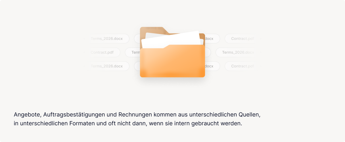 Dokumente liegen verstreut