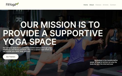 Sito Web Yoga