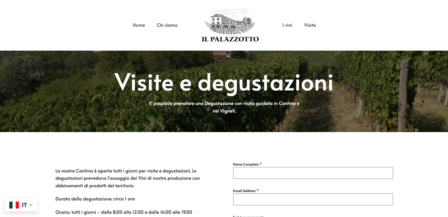 Sito web azienda agricola
