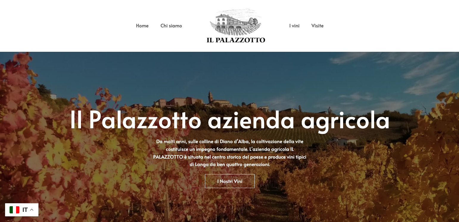 Sito internet azienda vini