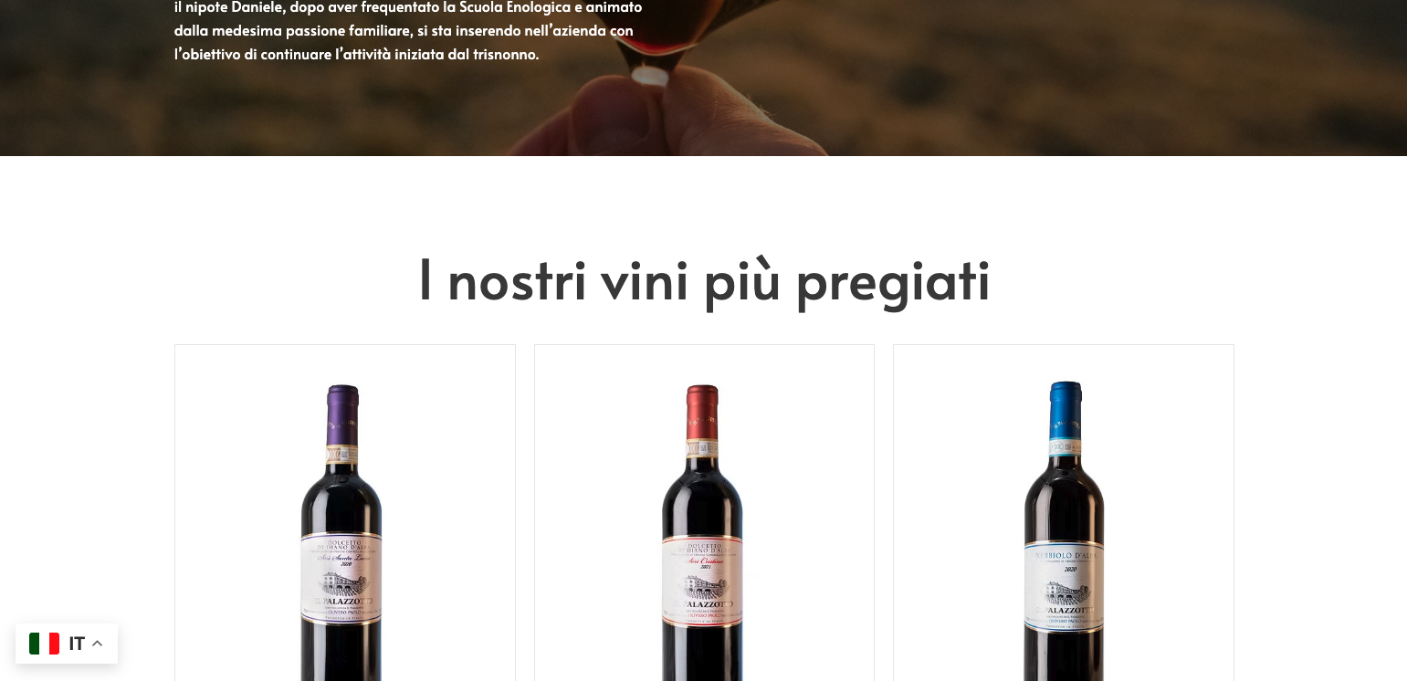realizzazione Sito internet azienda vini