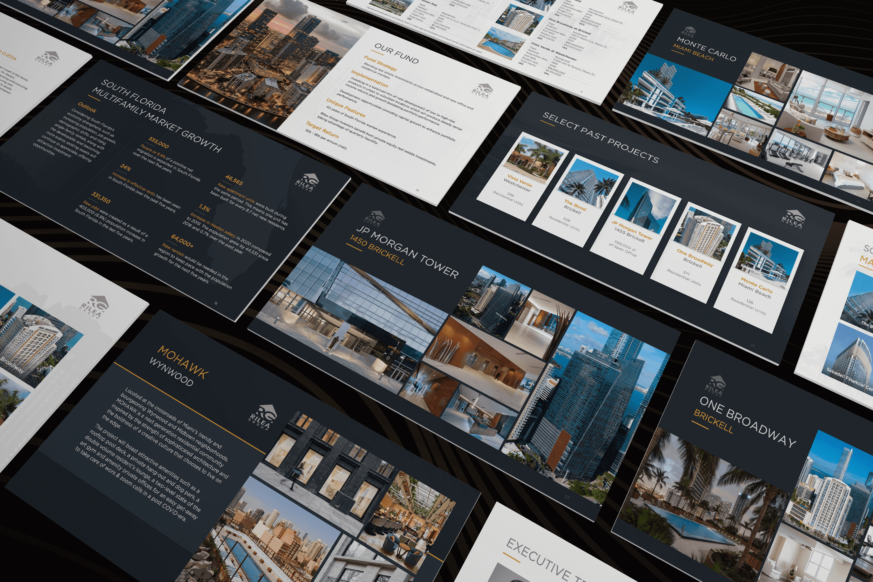 Successful pitch deck for real estate in Miami.