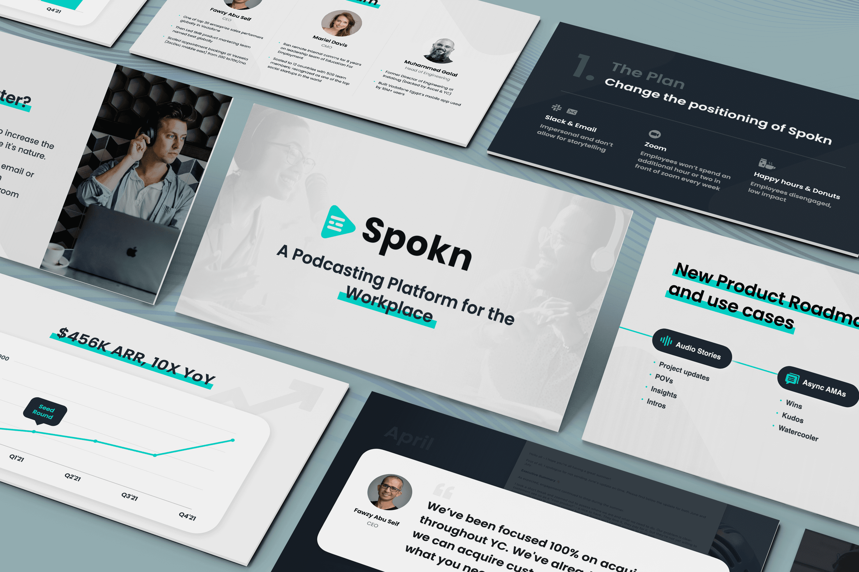 Funding pitch presentation for messaging platform