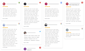 Google Reviews Widget - Grid Layout