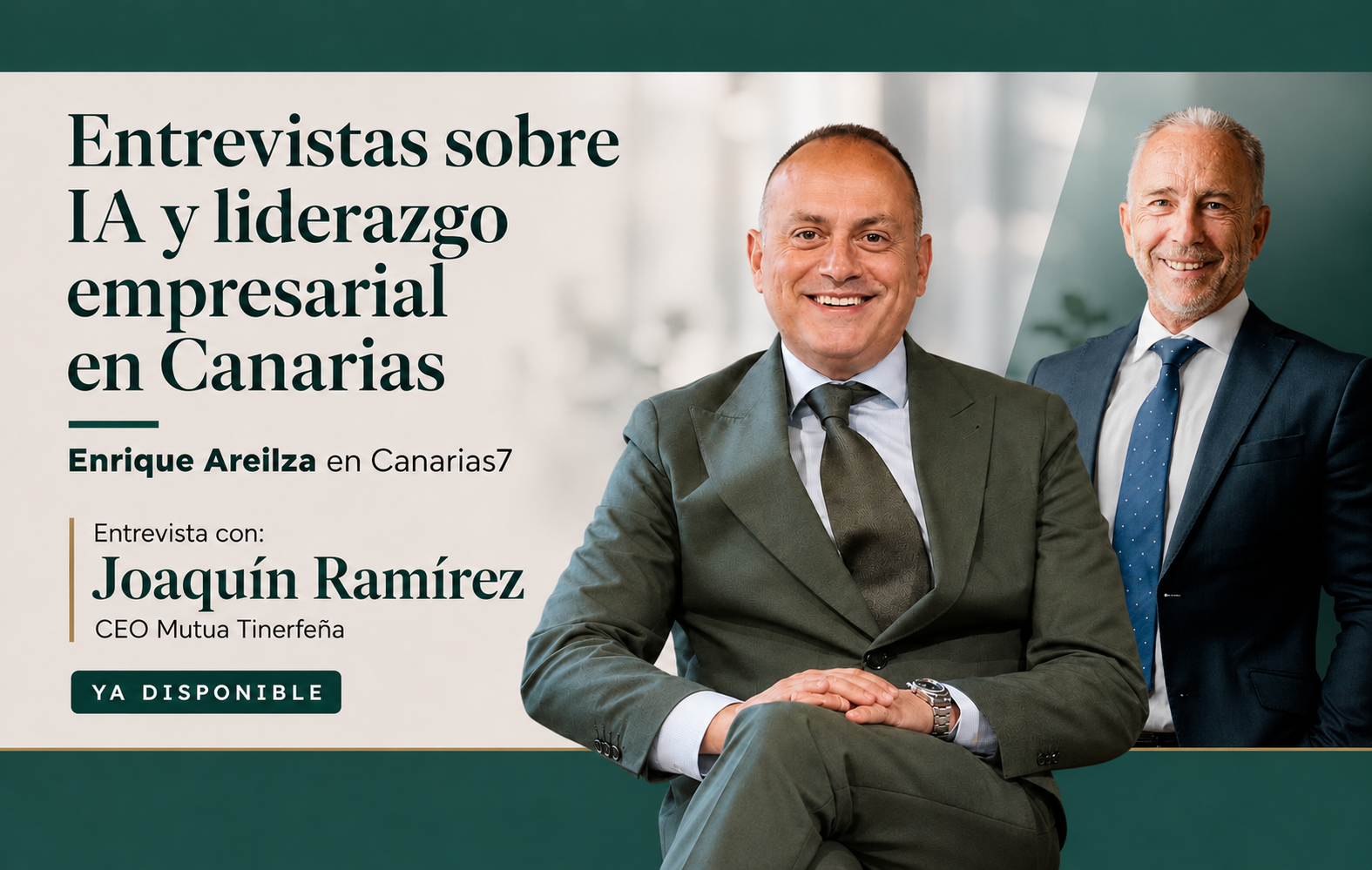 Entrevista a Joaquín Ramírez Córdoba, CEO de Mutua Tinerfeña: «La IA no elimina la necesidad del criterio humano»