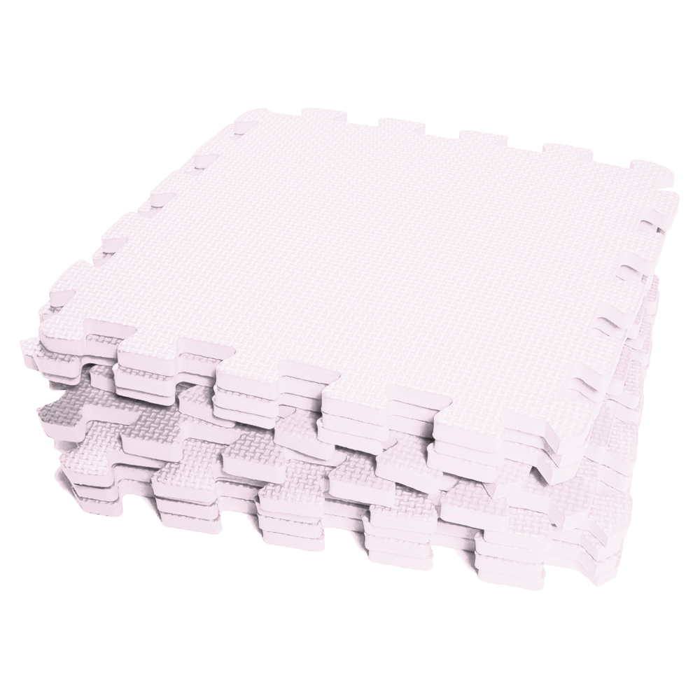 Tapete Tatame 50x50 10mm Rosa Bebe