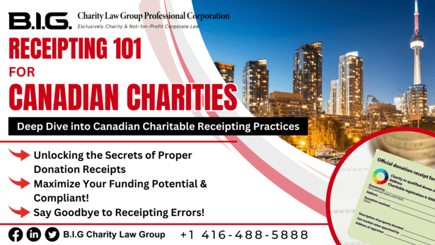 Receipting 101 for Canadian Charities