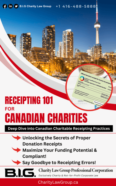Receipting 101 for Canadian Charities
