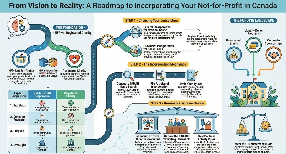 Canadian NFP Incorporation Roadmap