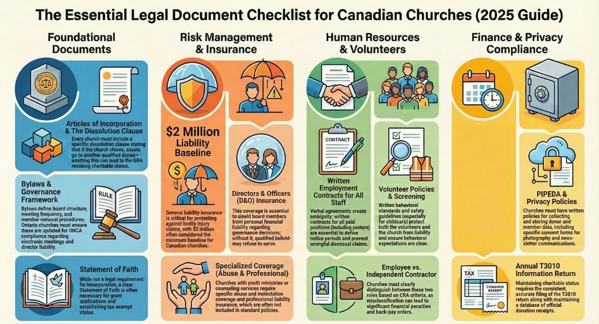 Canadian Church Legal Document Checklist
