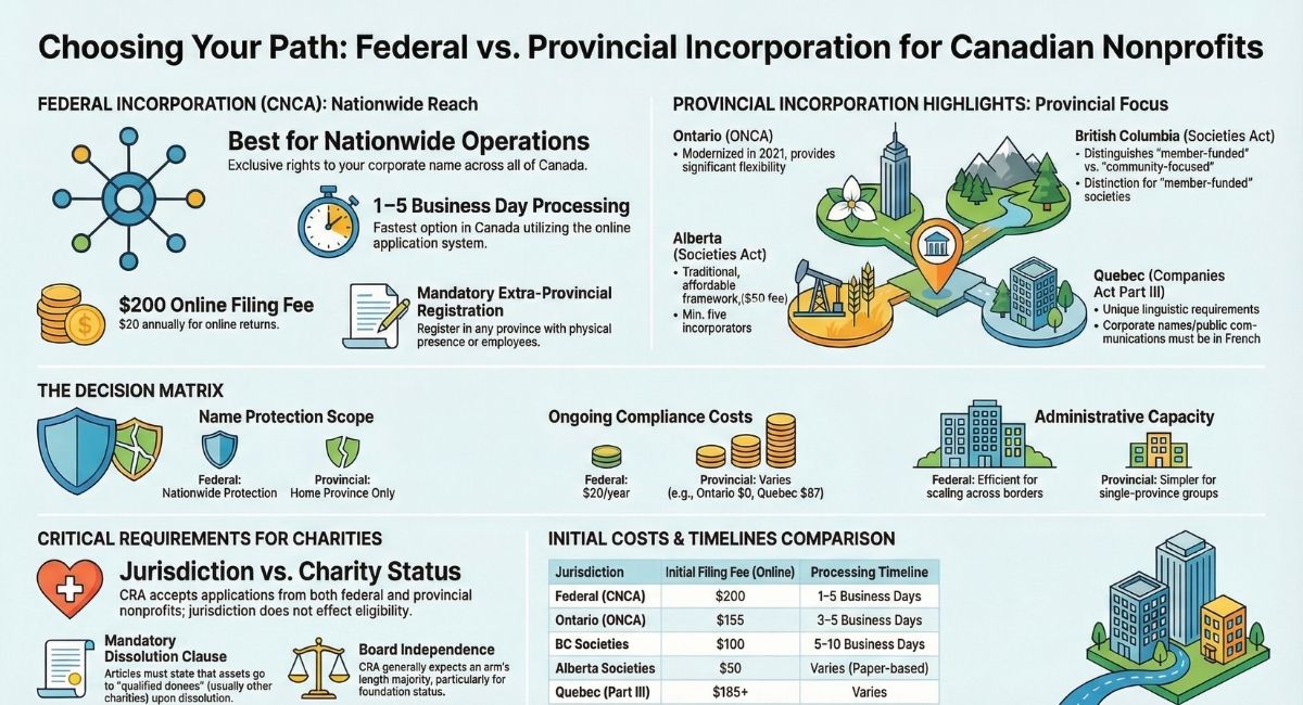 Nonprofit Incorporation Comparison Guide