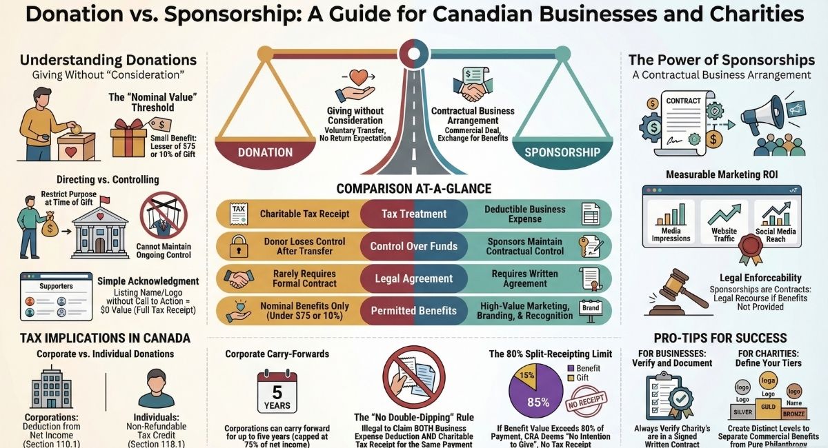 Donation vs. Sponsorship Comparison