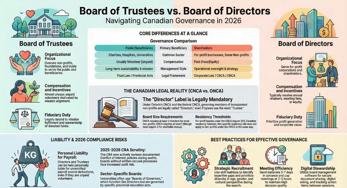 Canadian Governance Board Comparison