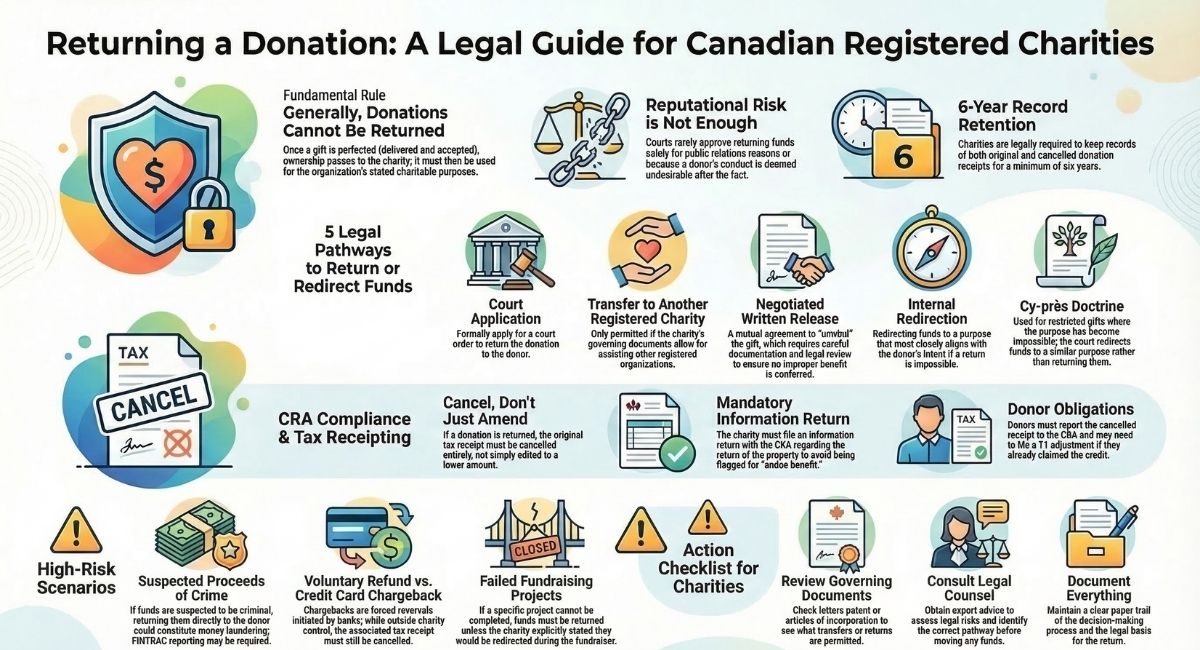 Returning Charitable Donations in Canada