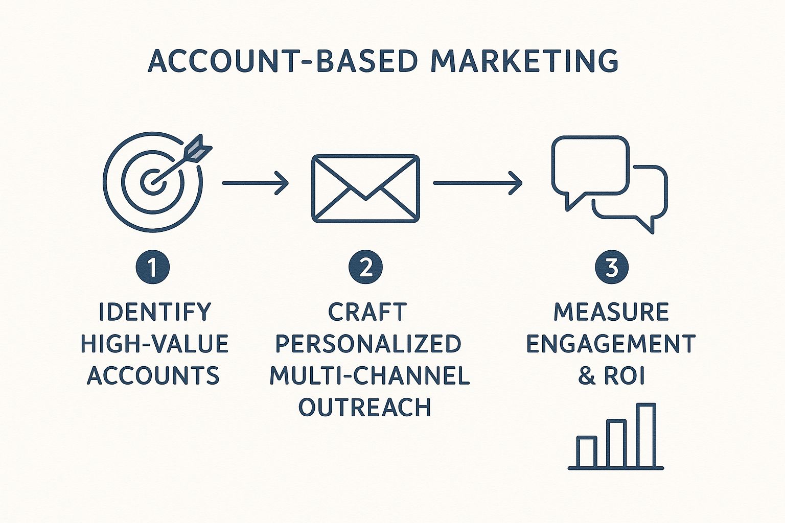 Infographic showing key data about Account-Based Marketing (ABM)