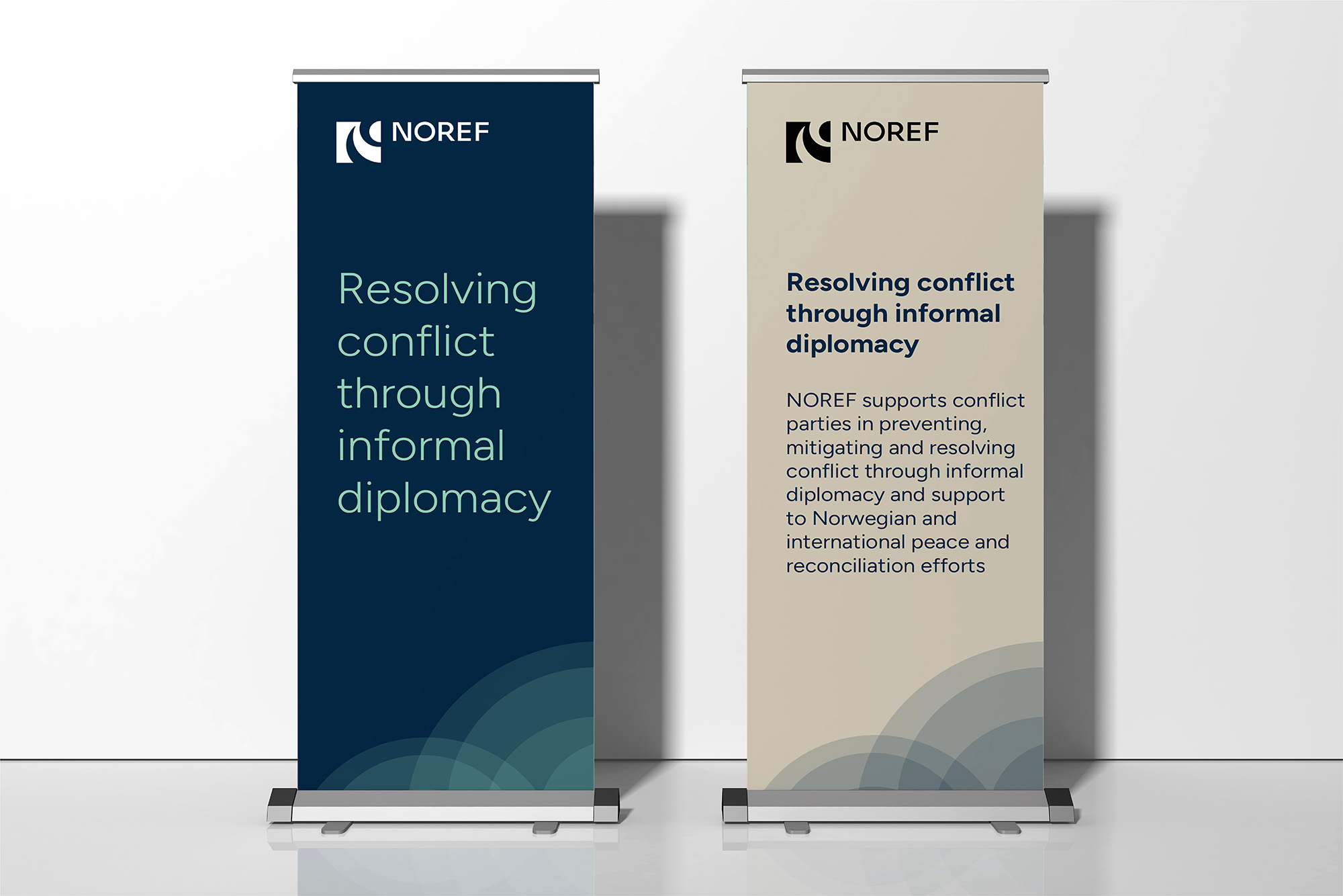 Visningsbilde av hvordan NOREF sin profil kan vises på rollups