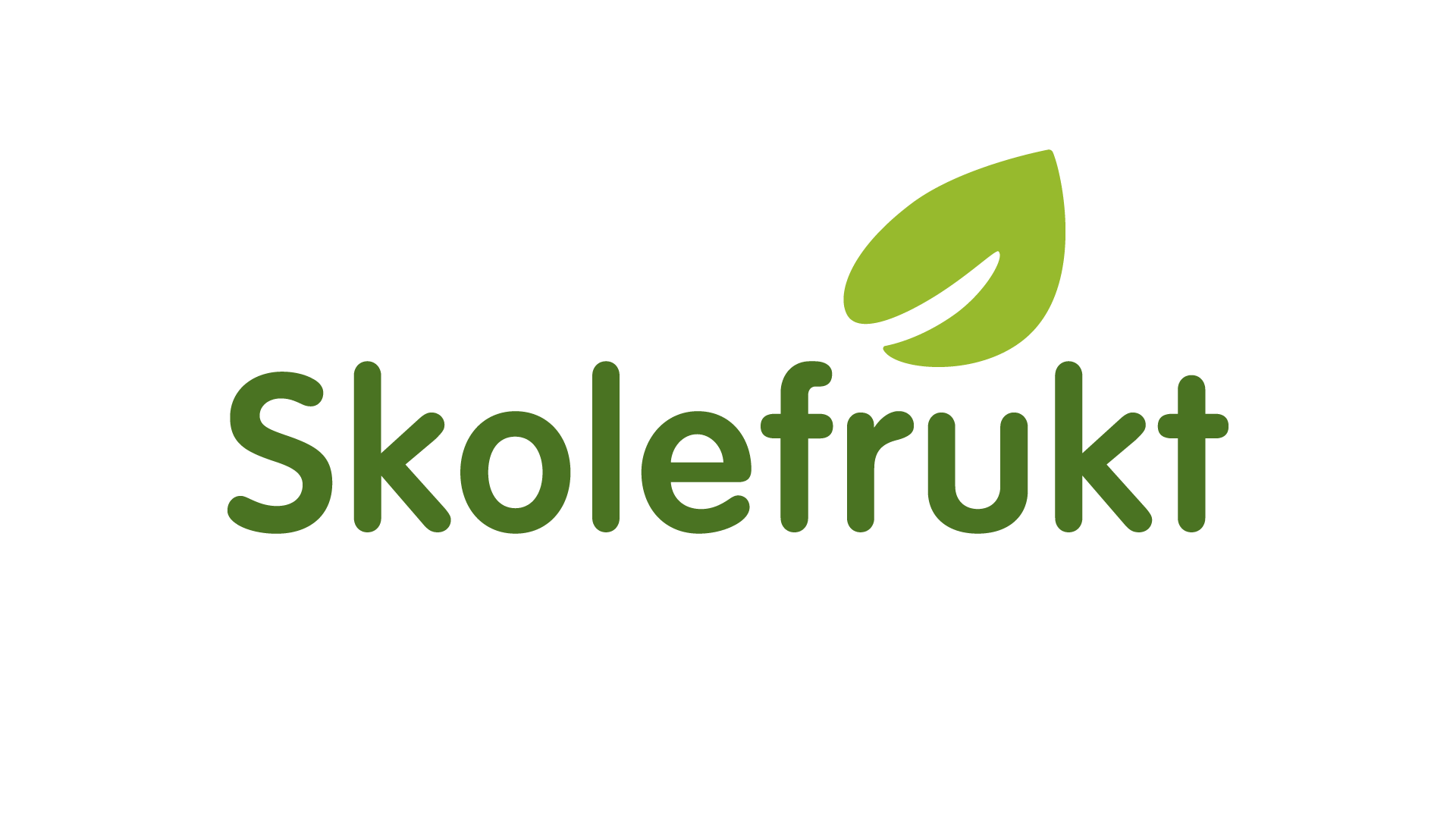 Logoen til Skolefrukt etter at vi redesignet den