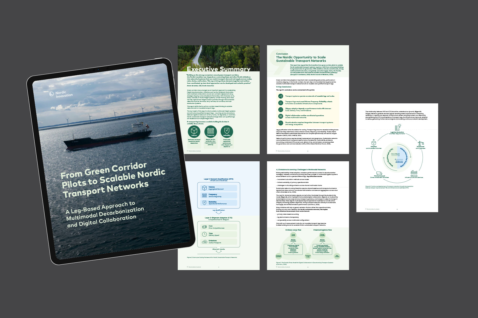 Rapport for Nordic Innovation: «From Green Corridor Pilots to Scalable Nordic Transport Networks».