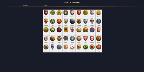 App of Empires | Design of a Web App