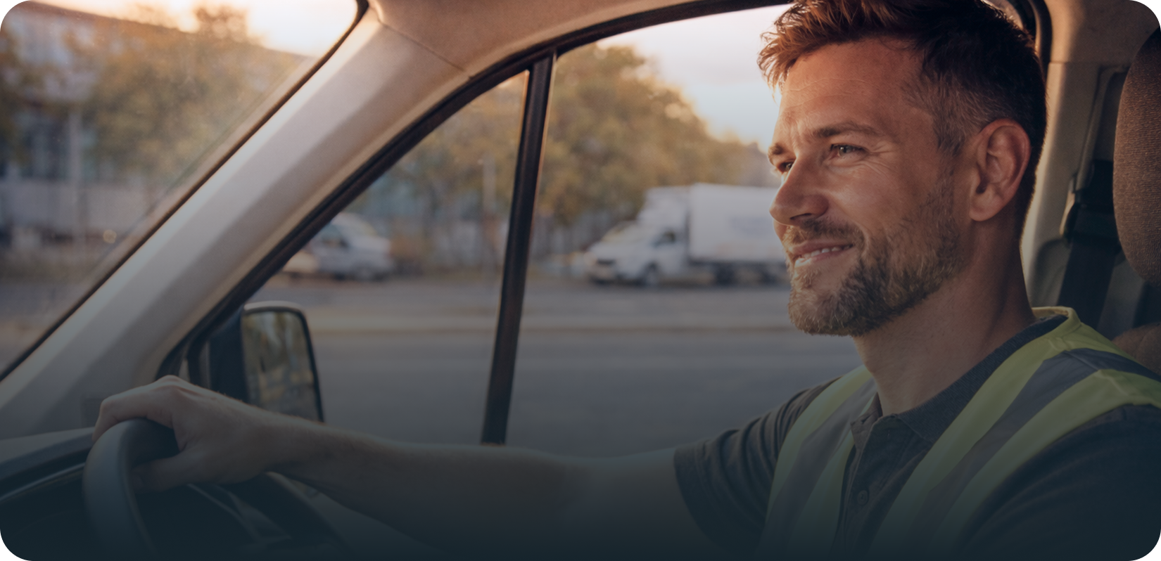 Person driving the car