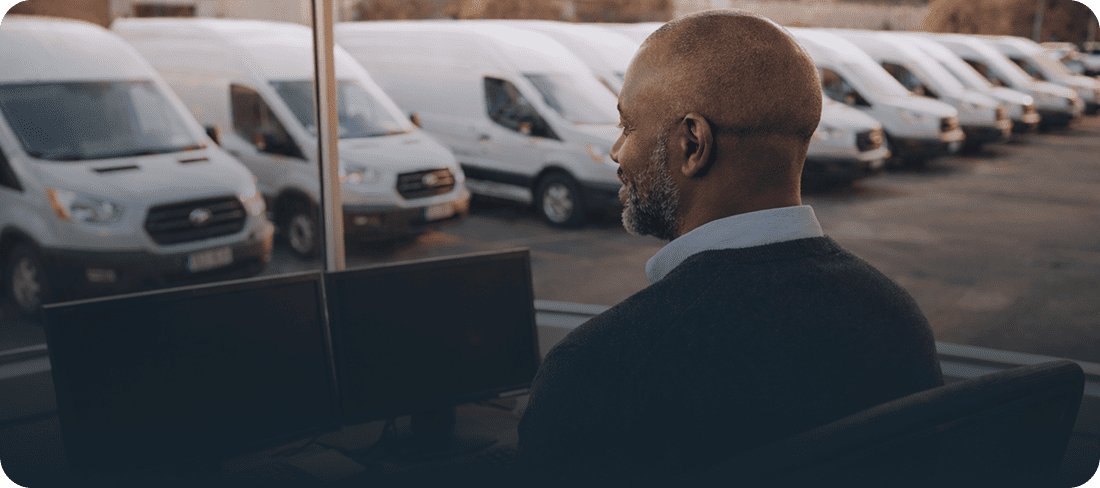 Person using computers
