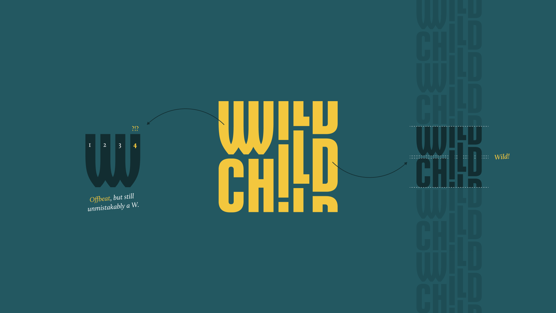 Wild Child logo - construction 1/3