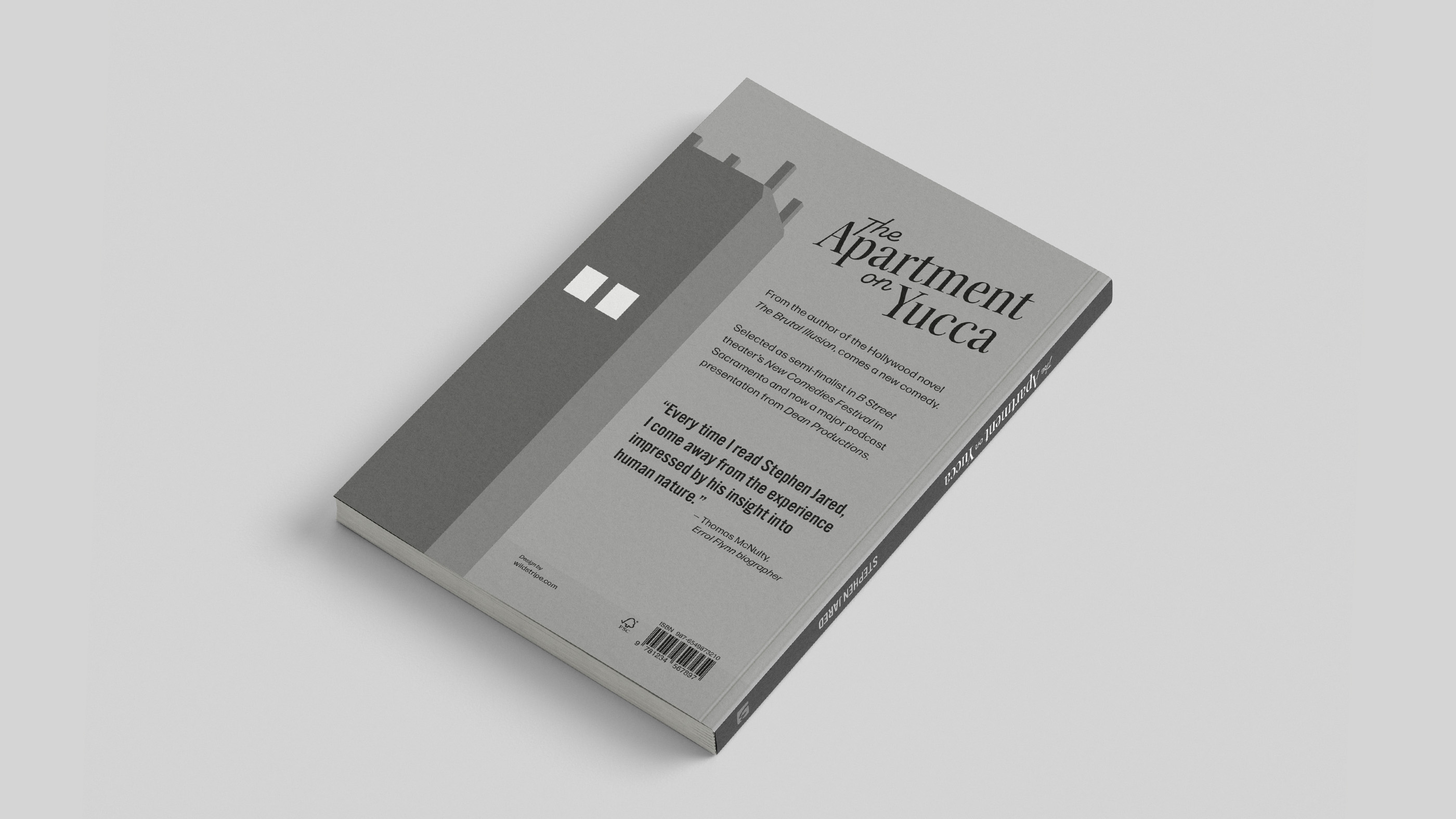 Book back cover design by Wildstripe