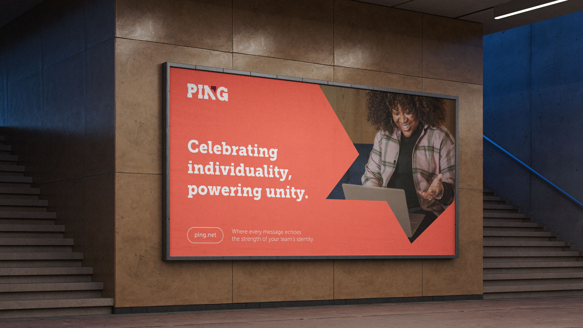 Ping lightbox poster design by Wildstripe