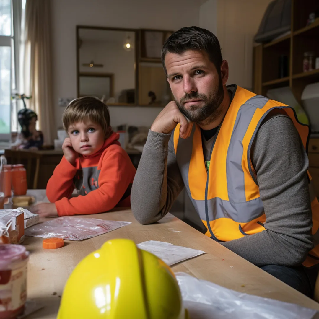 Construction worker worried about injury