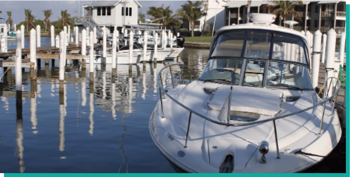 A serene harbor marina in Captiva Island, reflecting the peaceful and efficient relocation experience provided by William C. Huff, showcasing their commitment to seamless and professional moving services in the picturesque setting of Captiva Island.