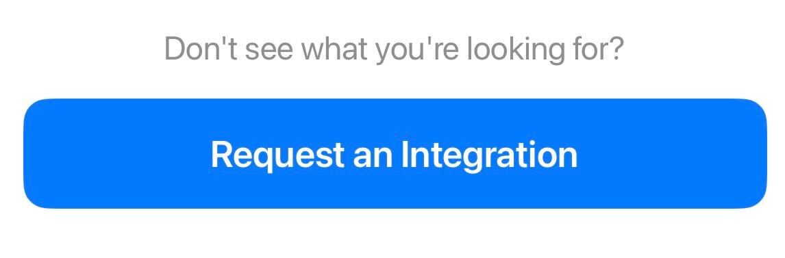 Request an Integration