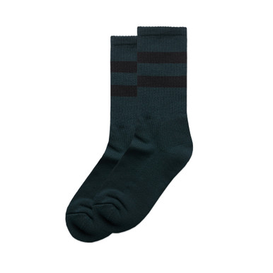 RELAX STRIPE SOCKS (2 PK) PI/BL 4-8