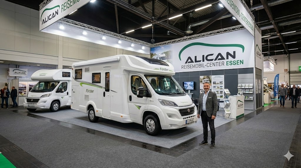 Reisemobil-Center Essen auf einer Messe.