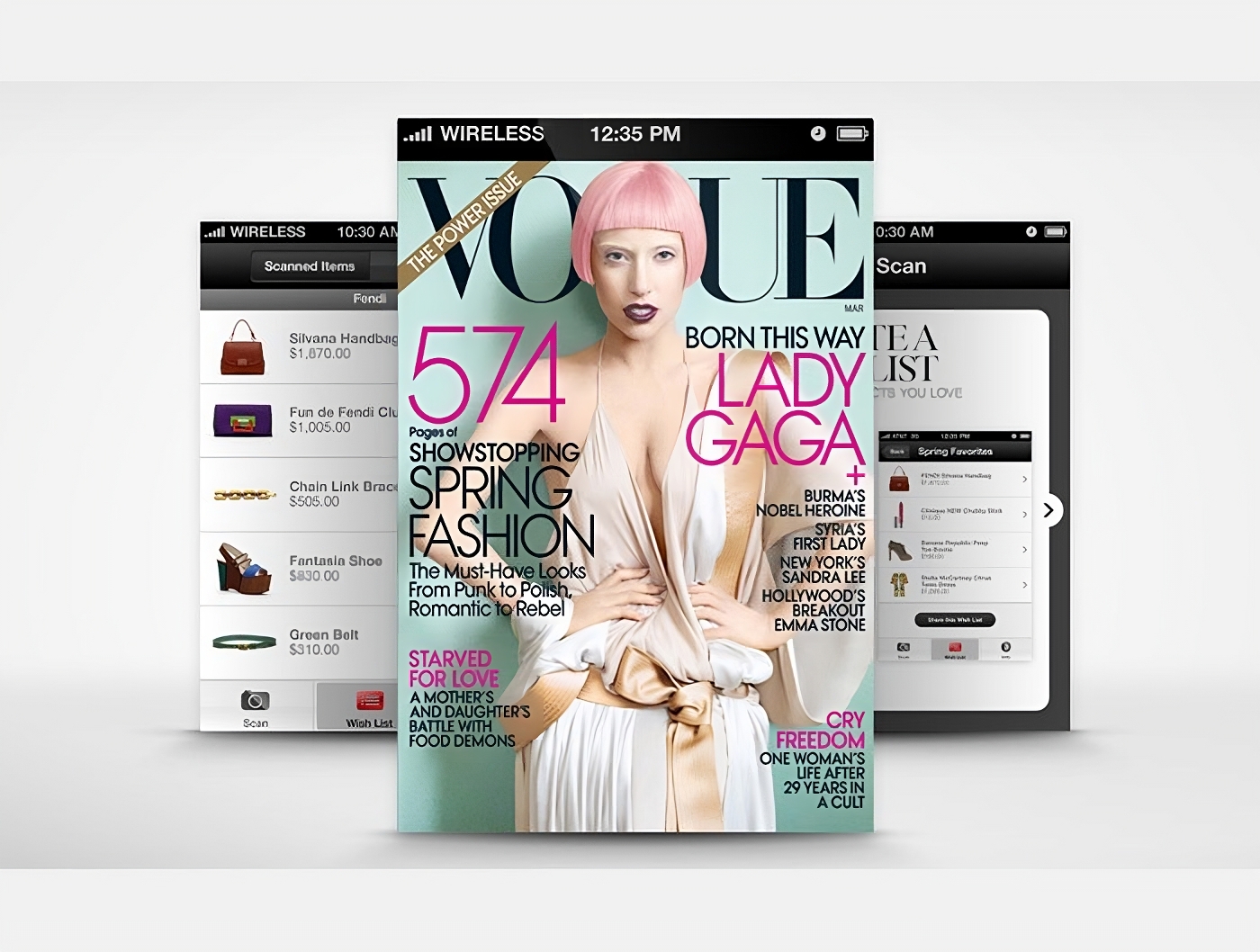 Vogue Wish List iOS app with image recognition